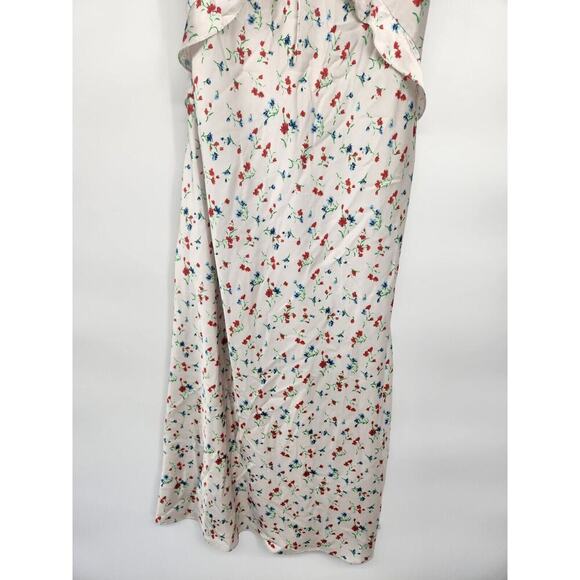 NWD Anthropologie Bardot Olea Sleeveless Ruffle Midi Dress Size 10 White #8H413 - Picture 5 of 12